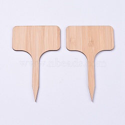 Bamboo Plant Labels, Wooden Plant Tags, for Seed Potted Herbs Flowers Vegetables, BurlyWood, 99x60x2mm(FIND-WH0043-32C)