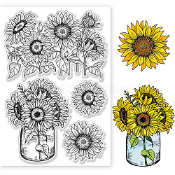 Custom PVC Plastic Clear Stamps, for DIY Scrapbooking, Photo Album Decorative, Cards Making, Flower, 160x110x3mm(DIY-WH0448-0283)