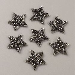 Star Hotfix Rhinestone, Resin Rhinestone, Costume Accessories, Sewing Craft Decoration, Greige, 20~21x20~21x2mm(DIY-WH0308-224D)