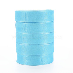 Sheer Organza Ribbon, Wide Ribbon for Wedding Decorative, Sky Blue, 1 inch(25mm), 250Yards(228.6m)(RS25mmY062)