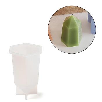 DIY Silicone Candle Molds, for Candle Making, Polygon, 46x52x70mm