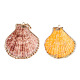 Electroplate Multicolor Sea Shell Pendants(X-SSHEL-S262-31)-2