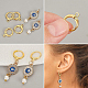 Brass Huggie Hoop Earring Findings(KK-BC0005-28G)-6