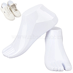PVC Foot Support for Foot, Female Model Accessory, White, 223x61x105mm(AJEW-CY0002-69A)