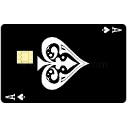 Rectangle PVC Plastic Waterproof Card Stickers, Self-adhesion Card Skin for Bank Card Decor, Playing Card, 186.3x137.3mm(DIY-WH0432-318)