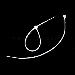 Nylon Cable Ties, Tie Wraps, Zip Ties, White, 60x3mm, about 1000pcs/bag(TOOL-R024-60mm-02)