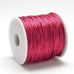 Nylon Thread, Cerise, 2.5mm, about 32.81 Yards(30m)/Roll(NWIR-Q010B-122)