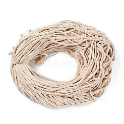 Cotton Thread Cords, 3-Ply, For Jewelry Making, Antique White, 5~5.8mm, 109.4 yard(100m)/bundle(OCOR-C001-02G)
