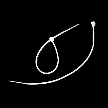 Nylon Cable Ties, Tie Wraps, Zip Ties, White, 60x3mm, about 1000pcs/bag
