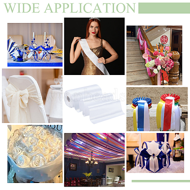 Polyester Satin Ribbon(OCOR-WH0105-015C)-5