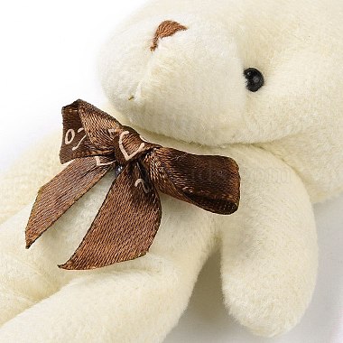 PP Cotton Mini Animal Plush Toys Bear Pendant Decoration(HJEW-C002-03C)-3