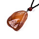 Natural Carnelian/Red Agate Pendant Necklaces(NJEW-S421-033)-3
