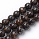 bronzite naturelles brins de perles(G-S272-01-12mm)-1
