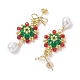 Brass Dangle Studs Earring(EJEW-MZ00194)-4