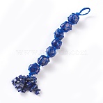 Natural Lapis Lazuli Car Hanging Decorations, Pendant Decorations, 220mm(HJEW-O002-05)