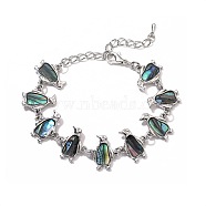 Penguin Natural Abalone Shell/Paua Shell Link Bracelets for Women(FS5984-3)