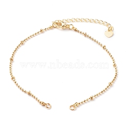 Brass Ball Chain Anklets Making, with Chain Extender, Golden, 8-1/8 inch(20.5cm)(AJEW-JB00937)