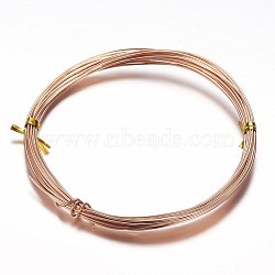 Round Aluminum Wire, Bendable Metal Craft Wire, for Beading Jewelry Craft Making, Sandy Brown, 20 Gauge, 0.8mm, about 32.8 Feet(10m)/roll(X-AW-D009-0.8mm-10m-04)