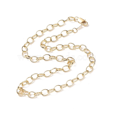 Brass Cable Chain Necklace for Men Women(X-NJEW-JN03735)-2
