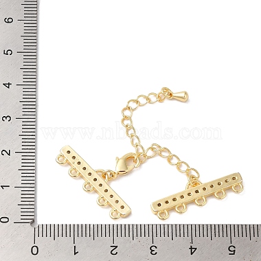 Brass Micro Pave Cubic Zirconia Chain Extender(KK-L216-004D-G)-3