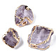 Plated Natural Amethyst Beads(G-T133-20)-1