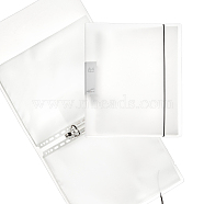 A4 PVC Loose Leaf Binder Postcard Phote Album with 50 Pockets Transparent Sleeve Protectors, for Photo, Picture, Card Storage, Clear, 321x275x44mm, Inner Diameter: 305x220mm(DIY-WH0028-44B)