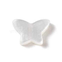Natural White Shell Beads, Butterfly, 6x9x2mm, Hole: 1mm(BSHE-G031-05)