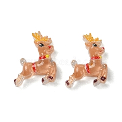 Christmas Series Resin Cabochons, Elk, 13x9.5x3.5mm(CRES-Q006-02I)