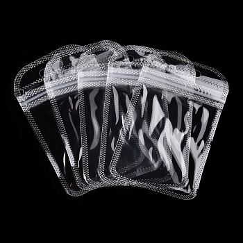 Transparent Plastic Zip Lock Bags, Resealable Packaging Bags, Rectangle, Clear, 11x7x0.02cm, Unilateral Thickness: 2.3 Mil(0.06mm)