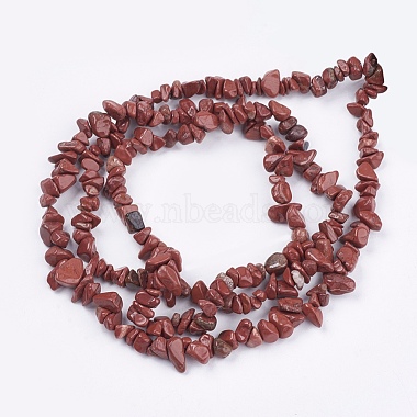 Chapelets de perles en jaspe rouge naturel(X-G-R192-20)-2