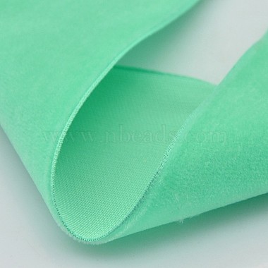 Polyester Velvet Ribbon for Gift Packing and Festival Decoration(SRIB-M001-10mm-323)-2