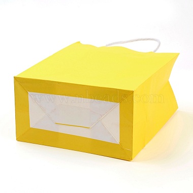 Pure Color Kraft Paper Bags(AJEW-G020-A-13)-3