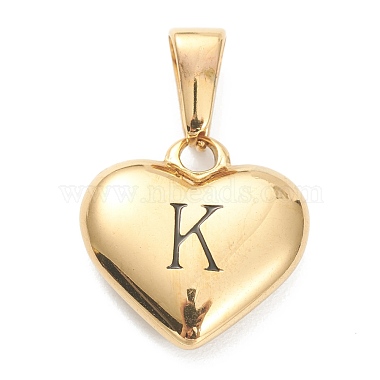 Golden Heart 304 Stainless Steel Pendants