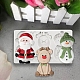 DIY Christmas Snowman & Santa Claus & Deer Fondant Food Grade Statue Silicone Molds(XMAS-PW0001-024)-2