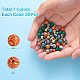 140pcs 7 couleurs de perles de malachite synthétiques(G-SZ0001-98A)-2