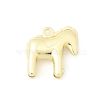 Alloy Pendants, Horse Charms,  Cadmium Free & Nickel Free & Lead Free, Golden, 18x17x5mm, Hole: 1.8mm(FIND-Z120-01G)
