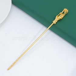 Alloy Hair Stick Findings, Buddha's hand, Golden, 160x15mm(PW-WG43463-02)