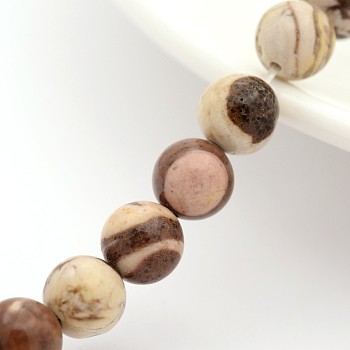 Natural Australian Agate Round Bead Strands, 6mm, Hole: 1mm, about 31pcs/strand, 7.5 inch