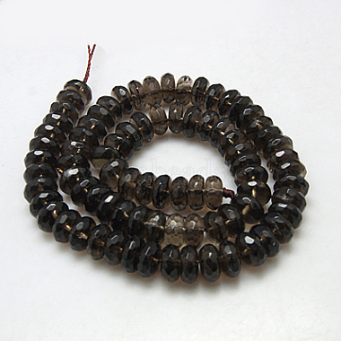 Natural Smoky Quartz Beads Strands(G-G255-10x5mm-12)-2