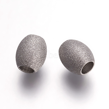 Stainless Steel Color Oval Stainless Steel Beads