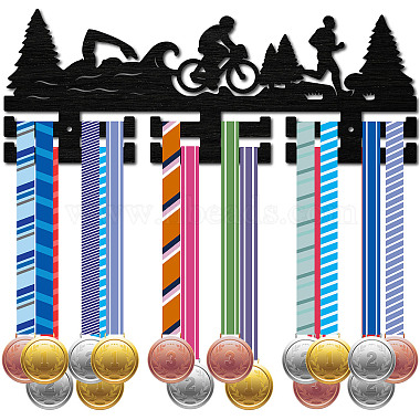 Black Wood Medal Holder