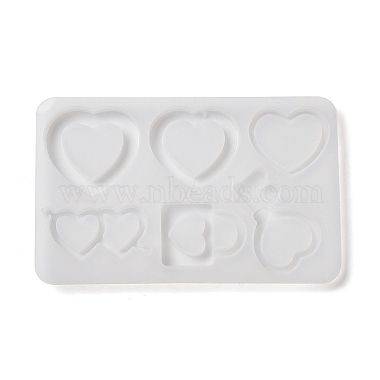 Heart Shape Quicksand DIY Silicone Mold(DIY-K073-10A)-2