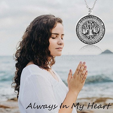 Word Always In My Heart Urn Ashes Pendant Necklace(JN1035A)-7
