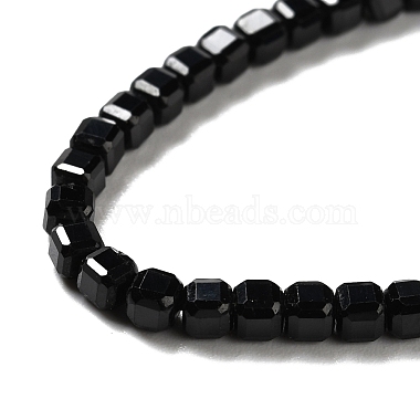 Chapelets de perles en spinelle noir naturel(G-D467-A04-01)-3