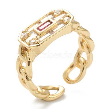 Brass Micro Pave Clear Cubic Zirconia Rings(RJEW-J074-03G-D)-3