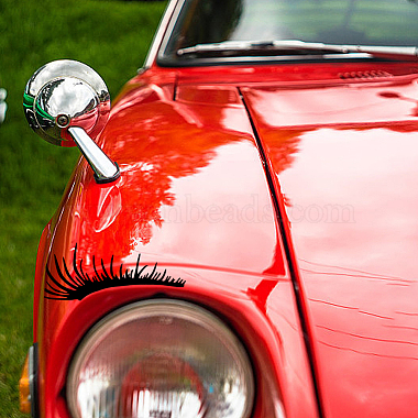 6 Sets 3 Colors PVC Eyelashes & Lips Car Decorative Stickers(DIY-FH0006-46)-6