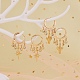 Cactus Brass Dangle Huggie Hoop Earrings(EJEW-SW00001-05)-3