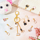 Sewing Machine/Pen Cup/Clock Alloy Enamel Pendant Stitch Markers(HJEW-AB00438)-4