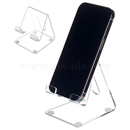 Acrylic Mobile Phone Holders, Clear, 85x71x89mm(AJEW-WH0270-181)