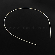 Hair Accessories Iron Hair Band Findings, Platinum, 120~125mm(OHAR-Q042-007A)